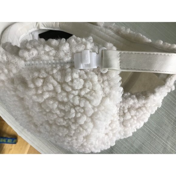 Donna Salyers Fabulous Furs Ivory Faux Sherpa Adjustable Baseball Cap NWT - Picture 7 of 7